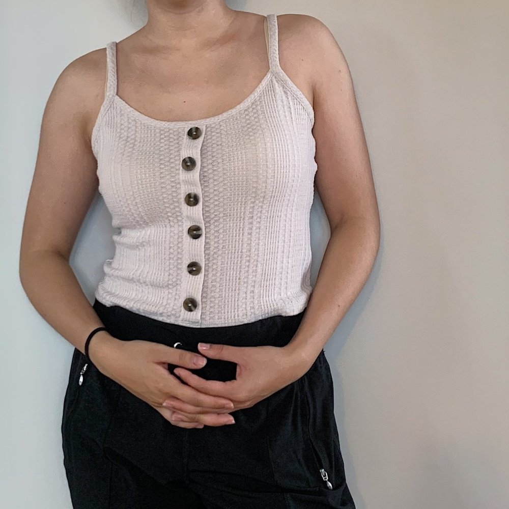 PINK CAMISOLE W/ BUTTONS